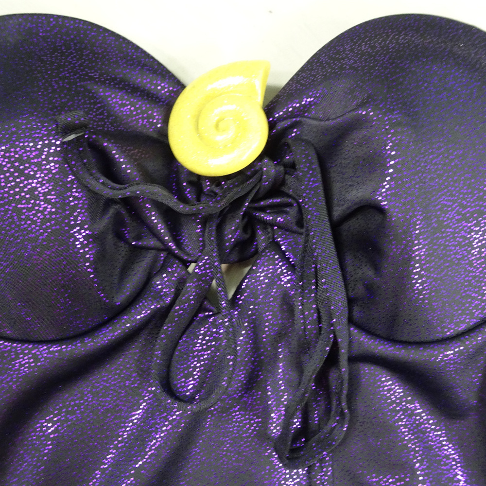 Disney Purple Sparkle One Piece Swimsuit Ursula - Picture 3 of 8